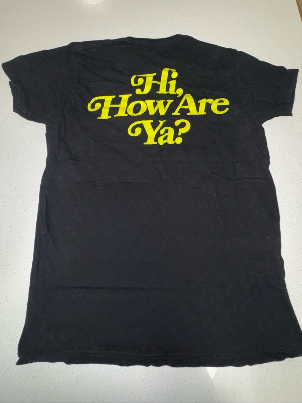 Jeffree Star Black Tee with Bright Yellow Graphic